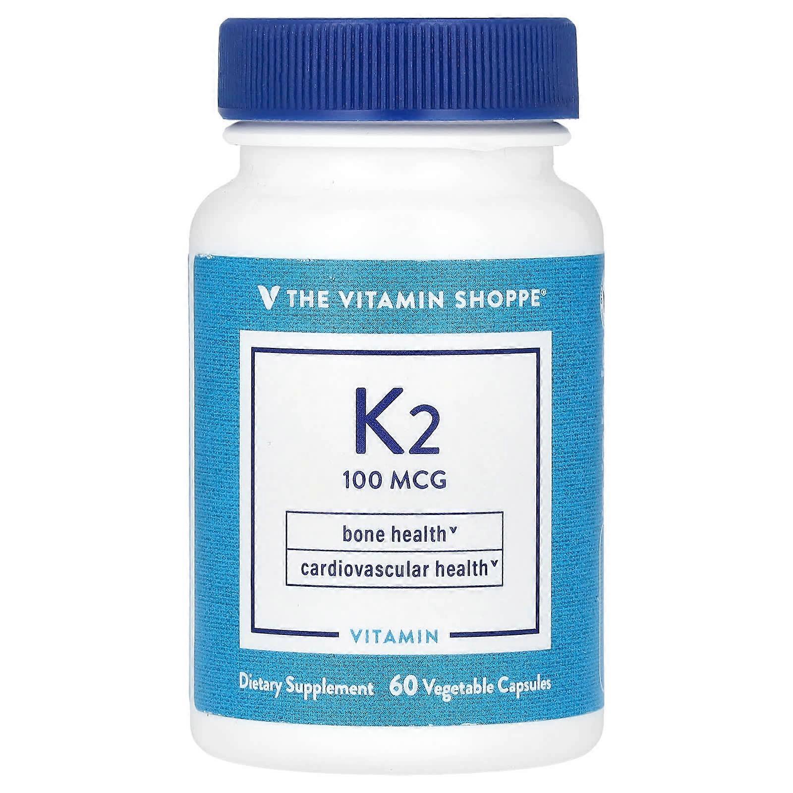 Vitamin K2, 100 mcg, 60 Vegetable Capsules