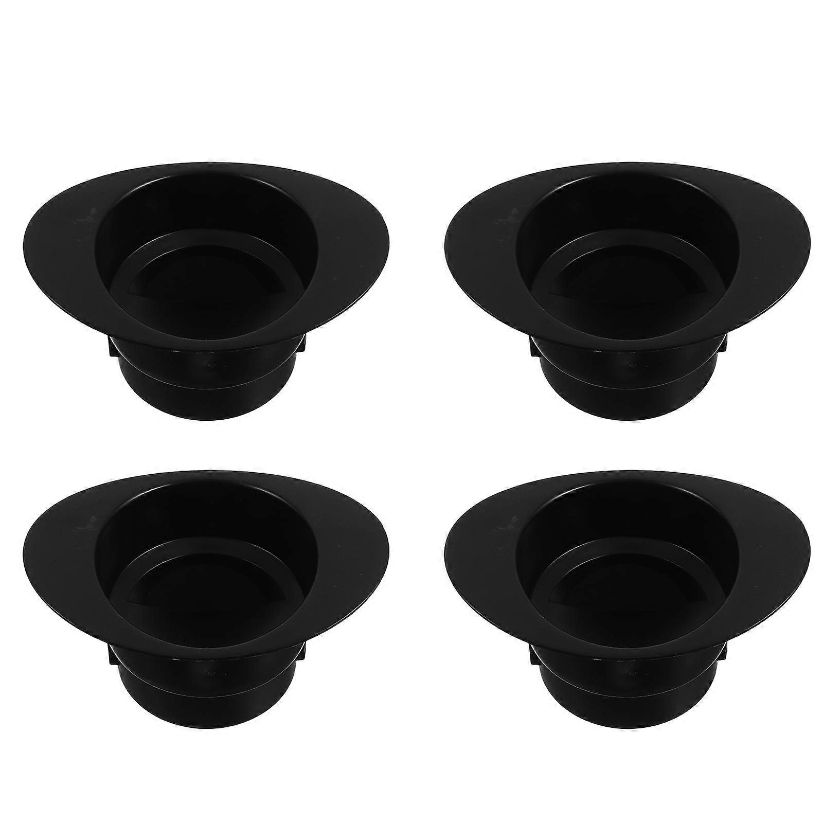 Blender Lid Replacement Parts Splash Resistant Lids Covers For Professional Chefs Black 4Pack