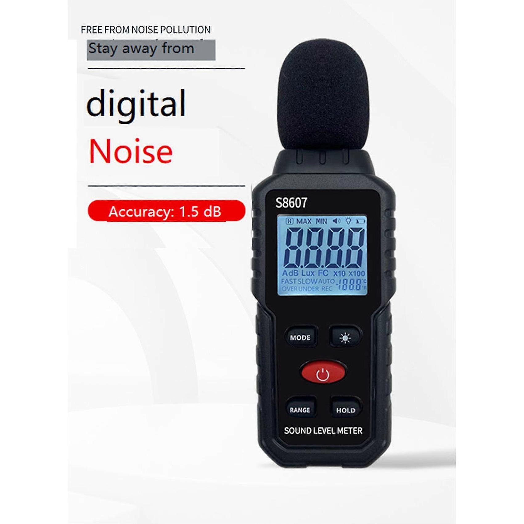 4X Digital Sound Level Noise Meter Measurement 30-130DB DB Decibel Detector Audio Tester Metro Diagnostic Tool
