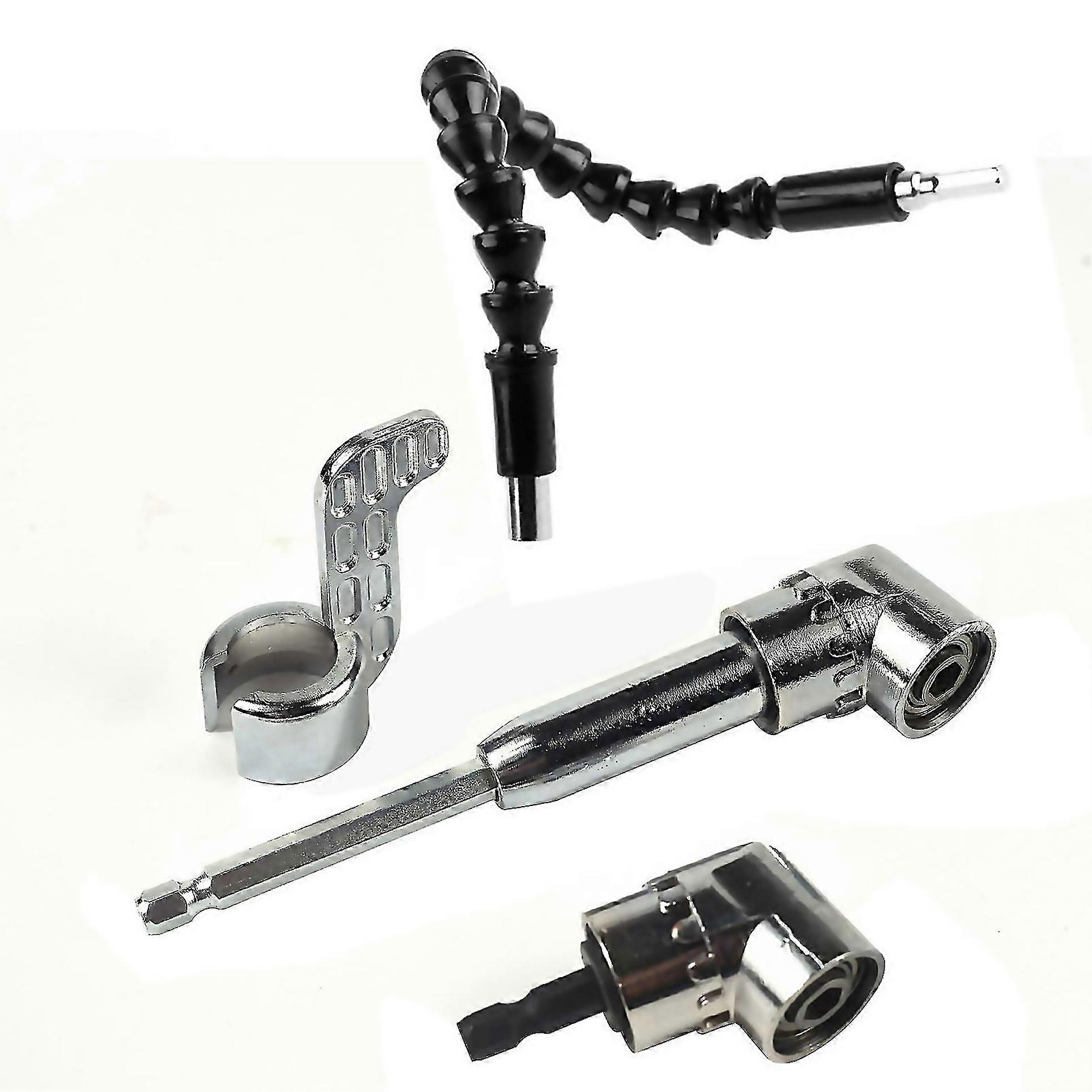 For 3pcsset Right Angle Extender 105 Degree 14inch Hex Bit Assistant Tool Screwdriver Holder Drill B
