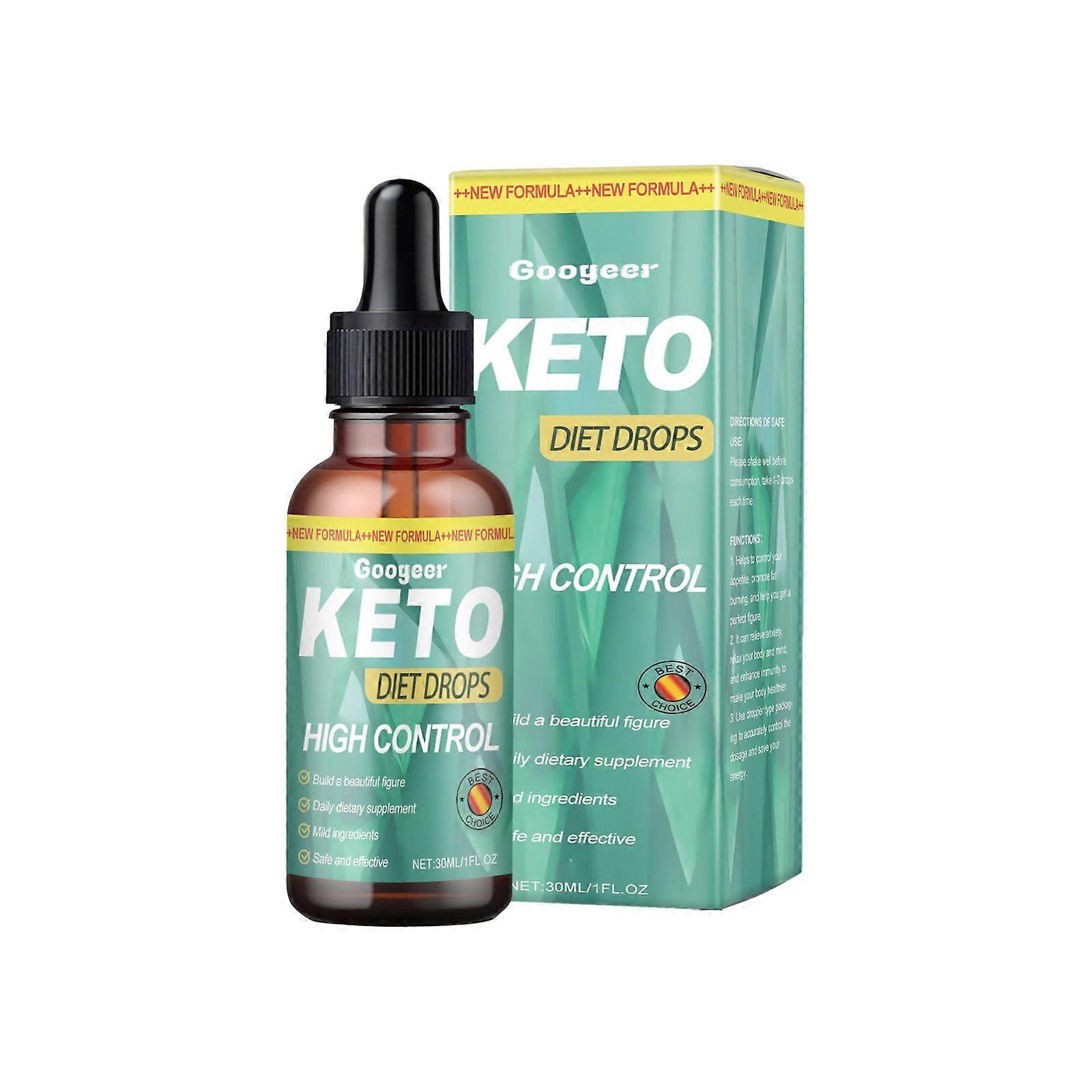 قطرات الحمية الكيتونية - تعزيز الطاقة العشبية للعناية بالجسم، 30 مل