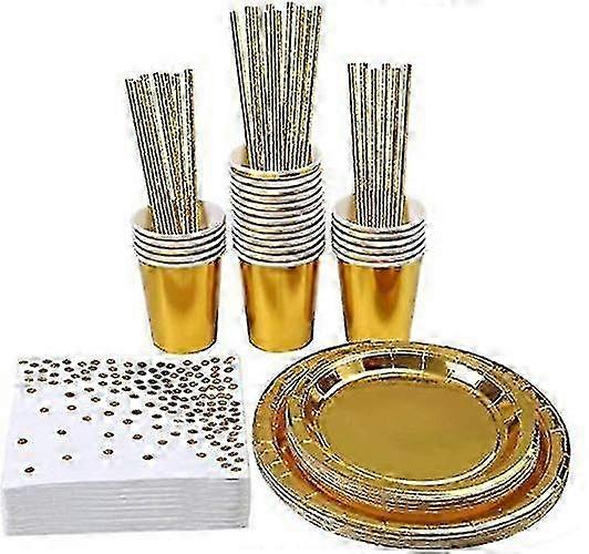 120pcs Party Vaisselle Jetable 26s