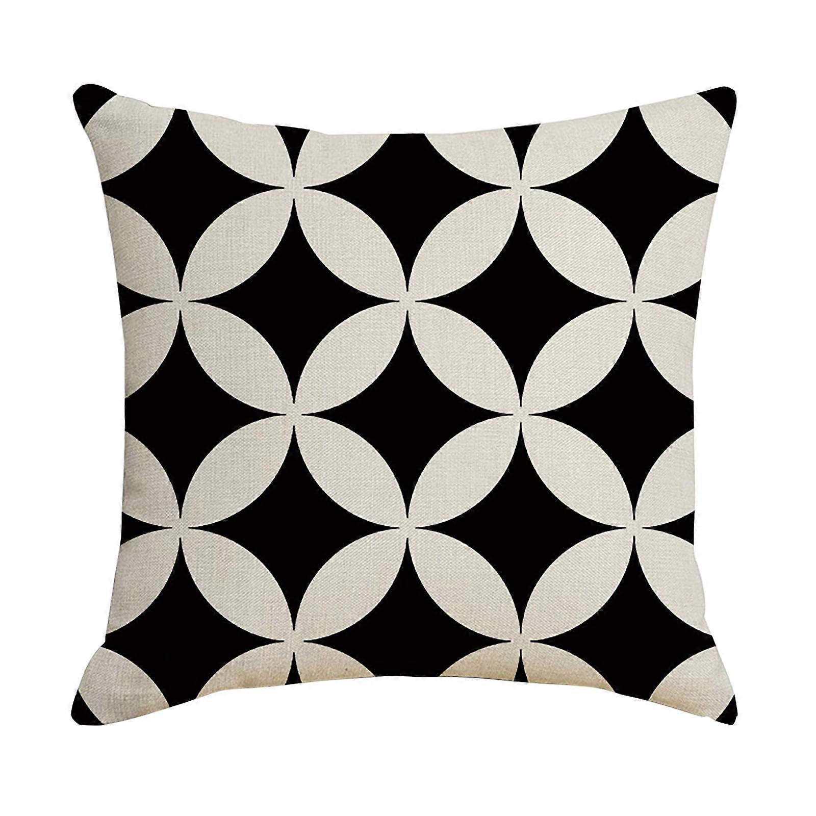 WRXMIJNHGSA Black White Waterproof Hugging Pillow Household Design Pattern Sand Pillow