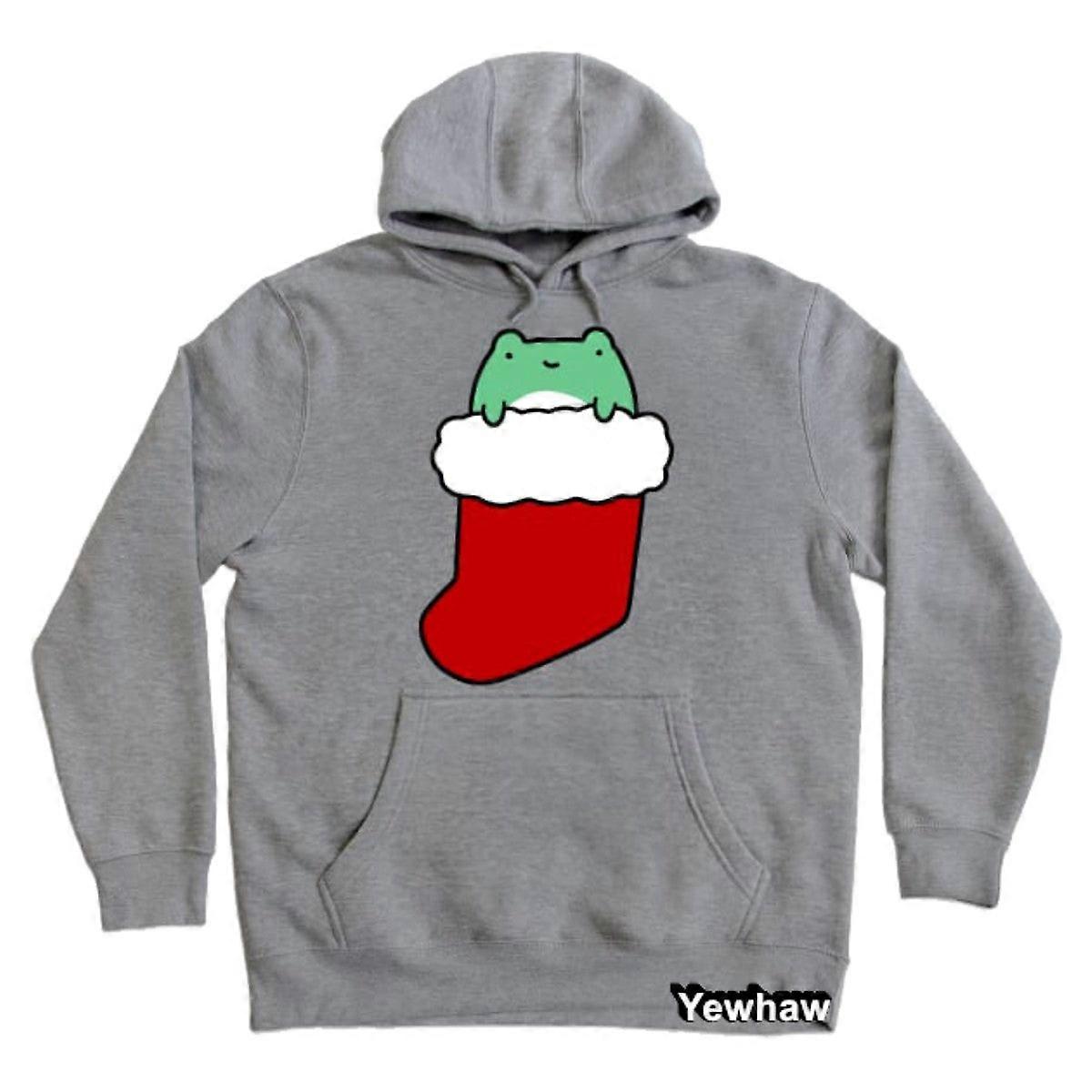 Christmas Stocking Frog Hoodie