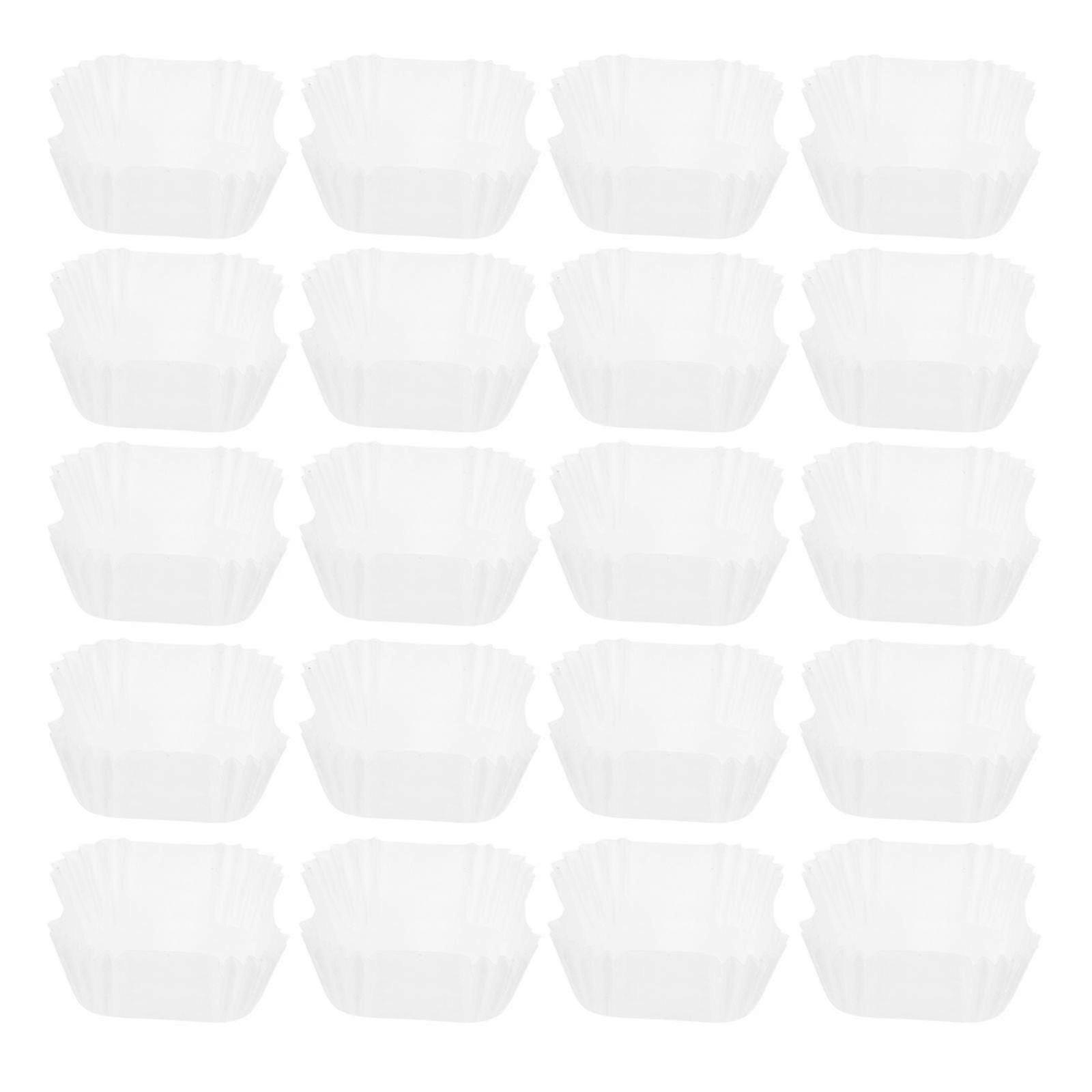1000pcs Square Paper Liners For Muffins Cupcakes Disposable Small Muffin Cupcake Wrapper Paper Cases