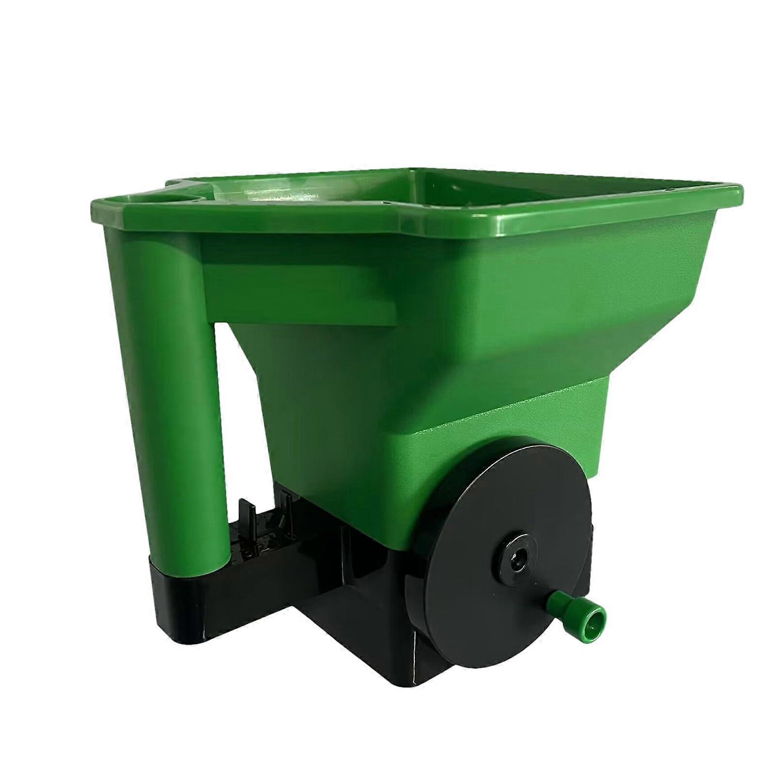 Fertilizer Spreader Handheld, Manual Grass Seed Spreader With Hand Crank, Yard Dispenser, Multipurpose Lawn Tool