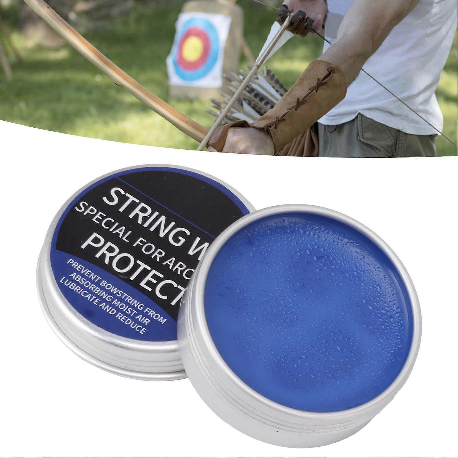 Bow String Wax Archery Bow String Protective Wax for Outdoor Reducing Friction Preventing Fraying Blue 