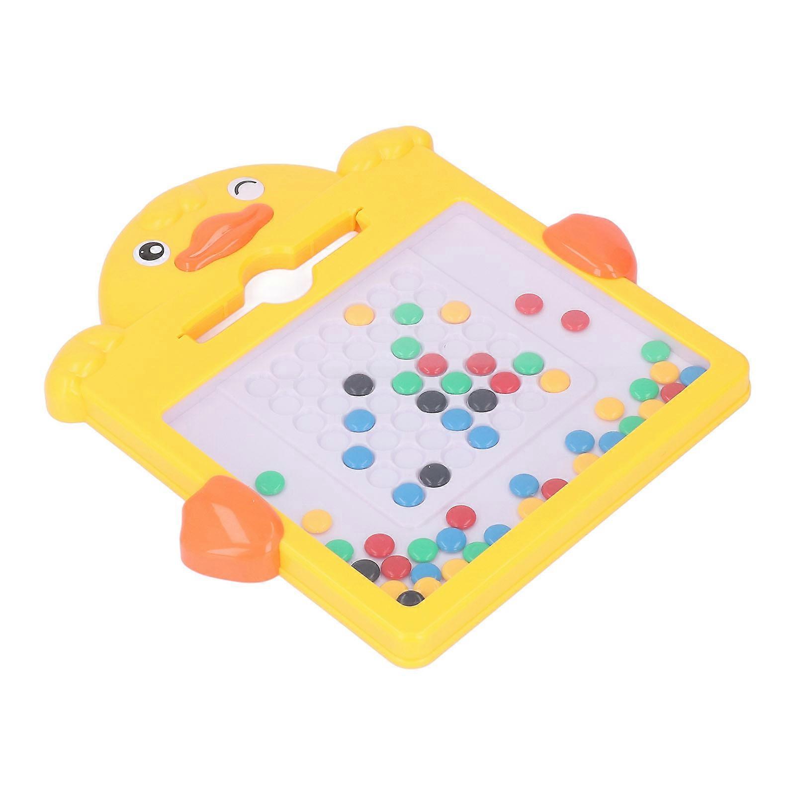 Magneettinen piirustustaulu lapsille Opettavainen piirtotaulu kynällä värikkäillä helmillä 