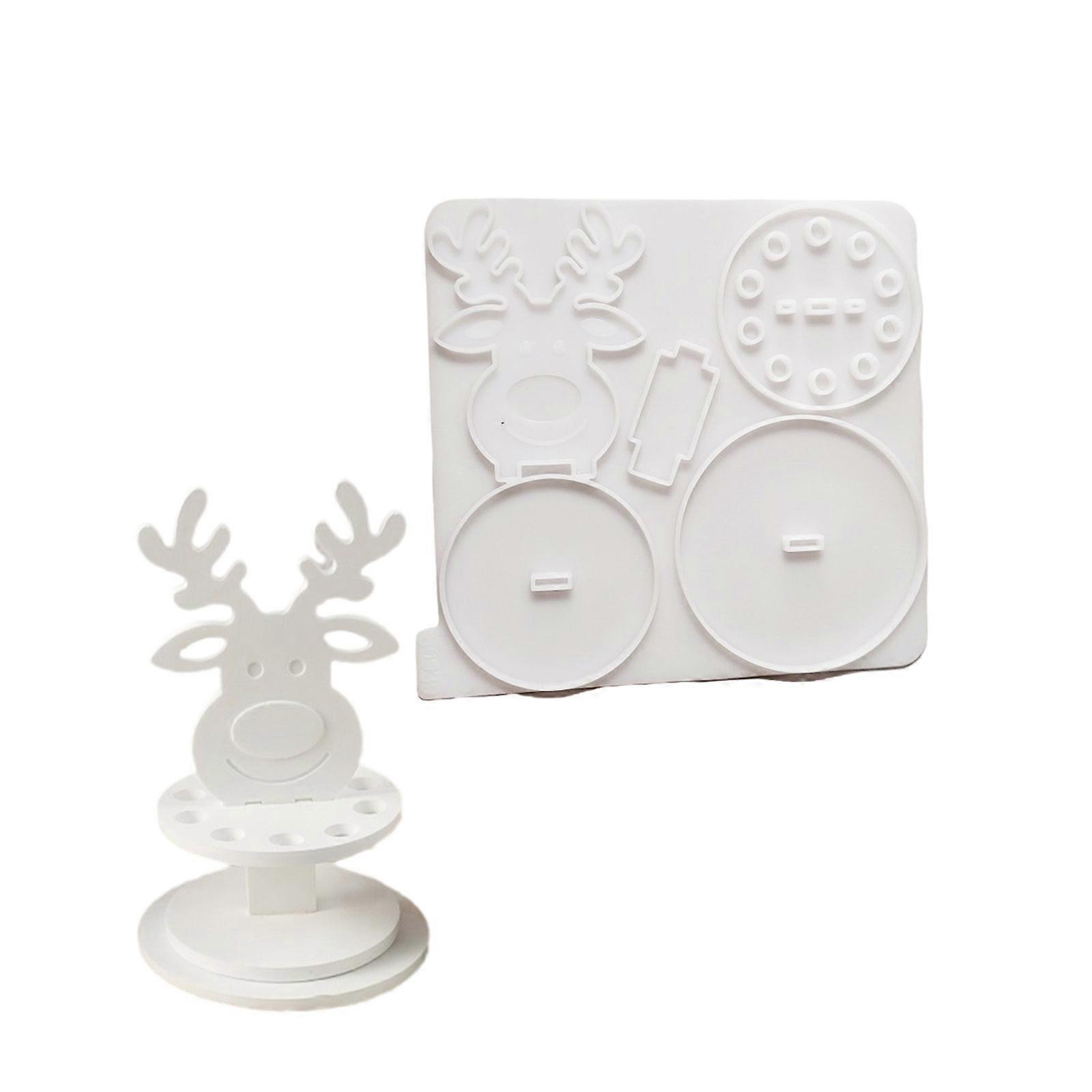 Practical Sturdy Silicone Reindeer Money Roll Mould Designs for Easy Release and Creative Baking Projects Supplies Multicolor