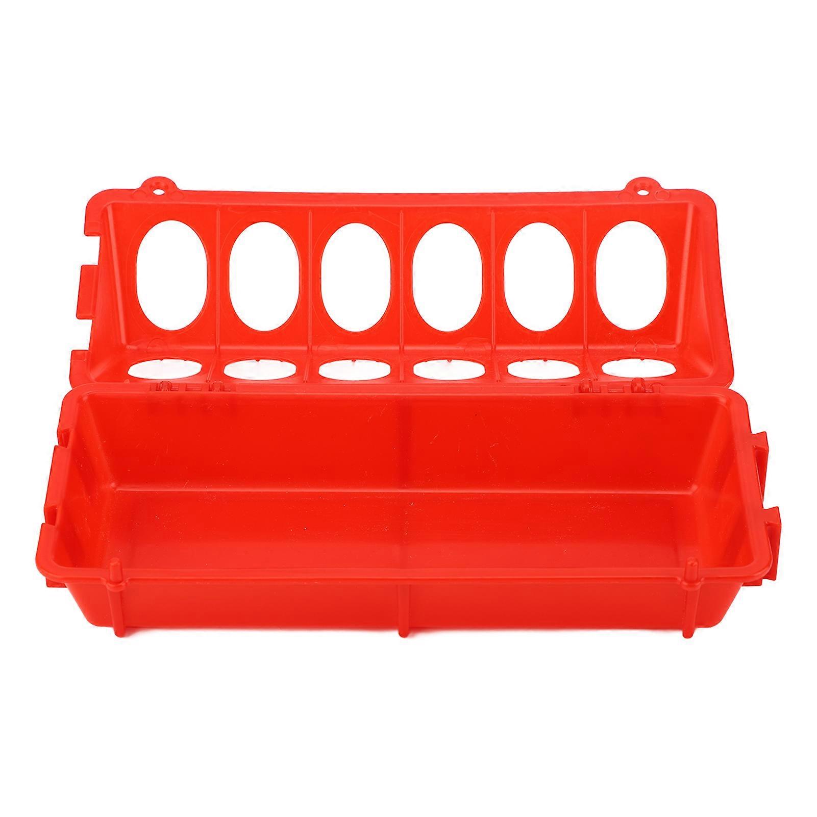 Flip Top Poultry Multipurpose 12 Holes Thickened Small Poultry Feeding Tray for Chicken Duckling Bird Pigeon