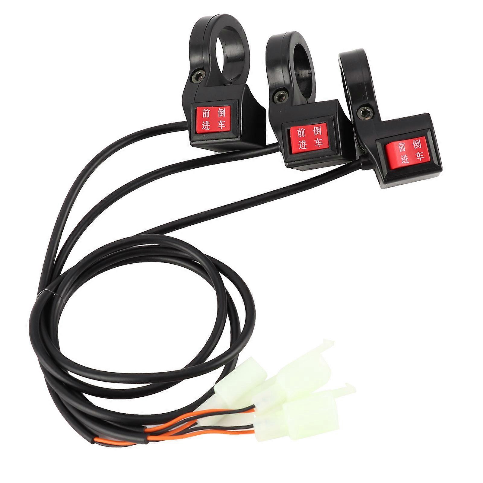 3Pcs Electric Bicycle Scooter Handlebar Forward and Reverse Gear Switch Replacement