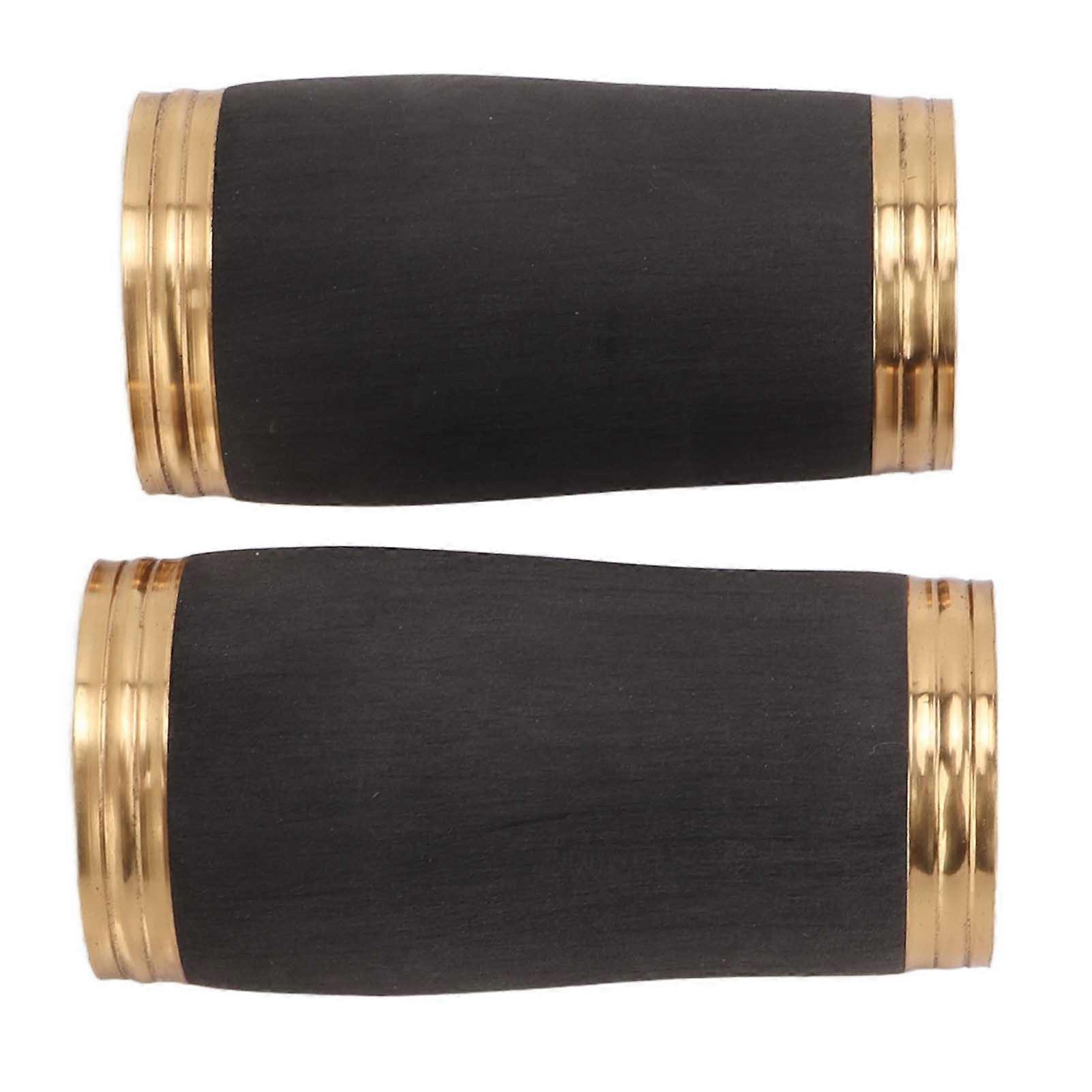 2Pcs Clarinet Engineering Plastics Barrel Black Soprano Clarinet Body Descending Tubular Tuning Musical Instruments