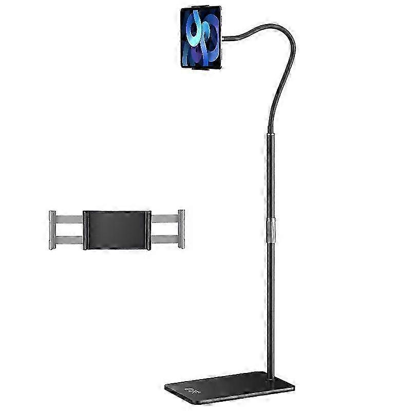 SSKY L6 Bedside Sofa Live Landing Phone Tablet Computer Bracket, Style: Base Heavy Telescopic Version (Black) L6 Base Heavy Telescopic Version (Black)