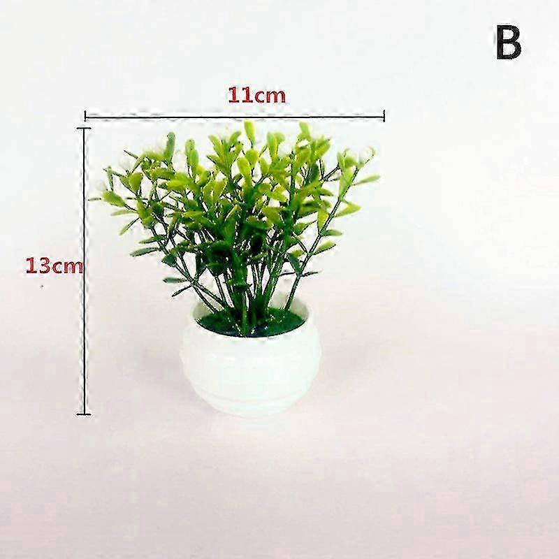 Mini Artificial Bonsai Small Simulated Tree Pot Plants Office Table Ornaments