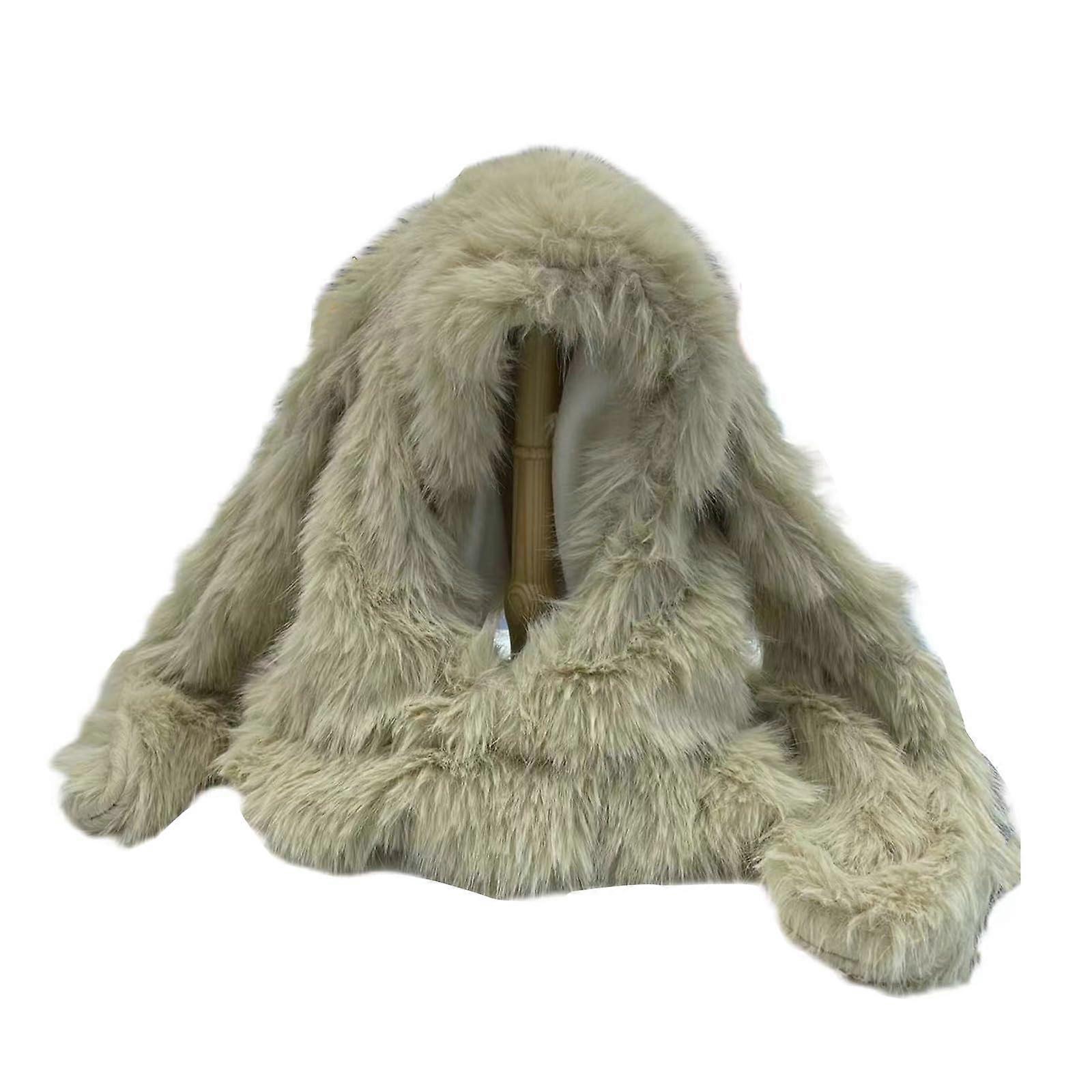 Long Eared Brimless Cap Breathable Pullover Headcover Hat For Women Skiing Warm Winter Accessory