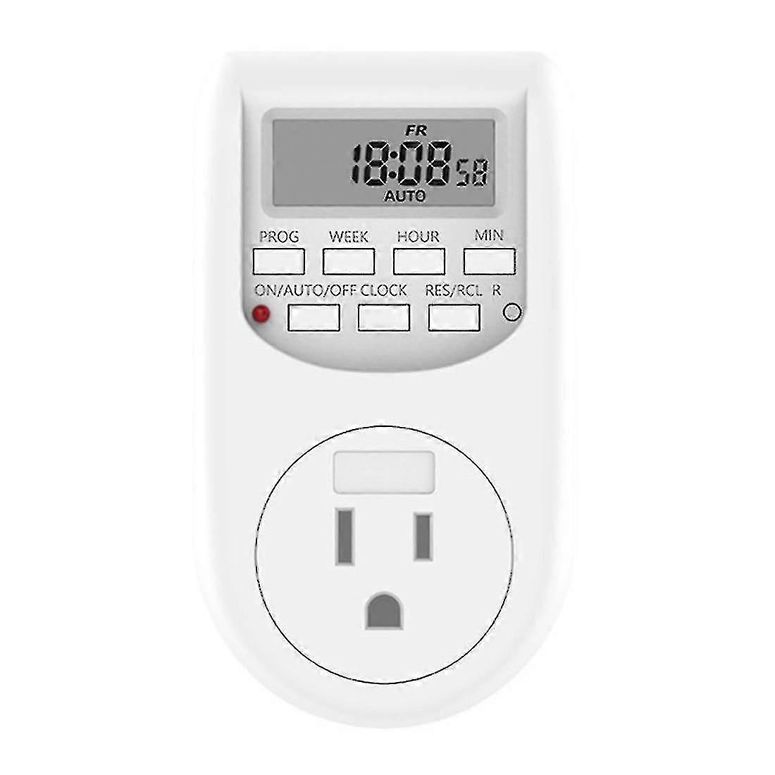 Programmable Timer Switch Socket 50hz With Summer Time