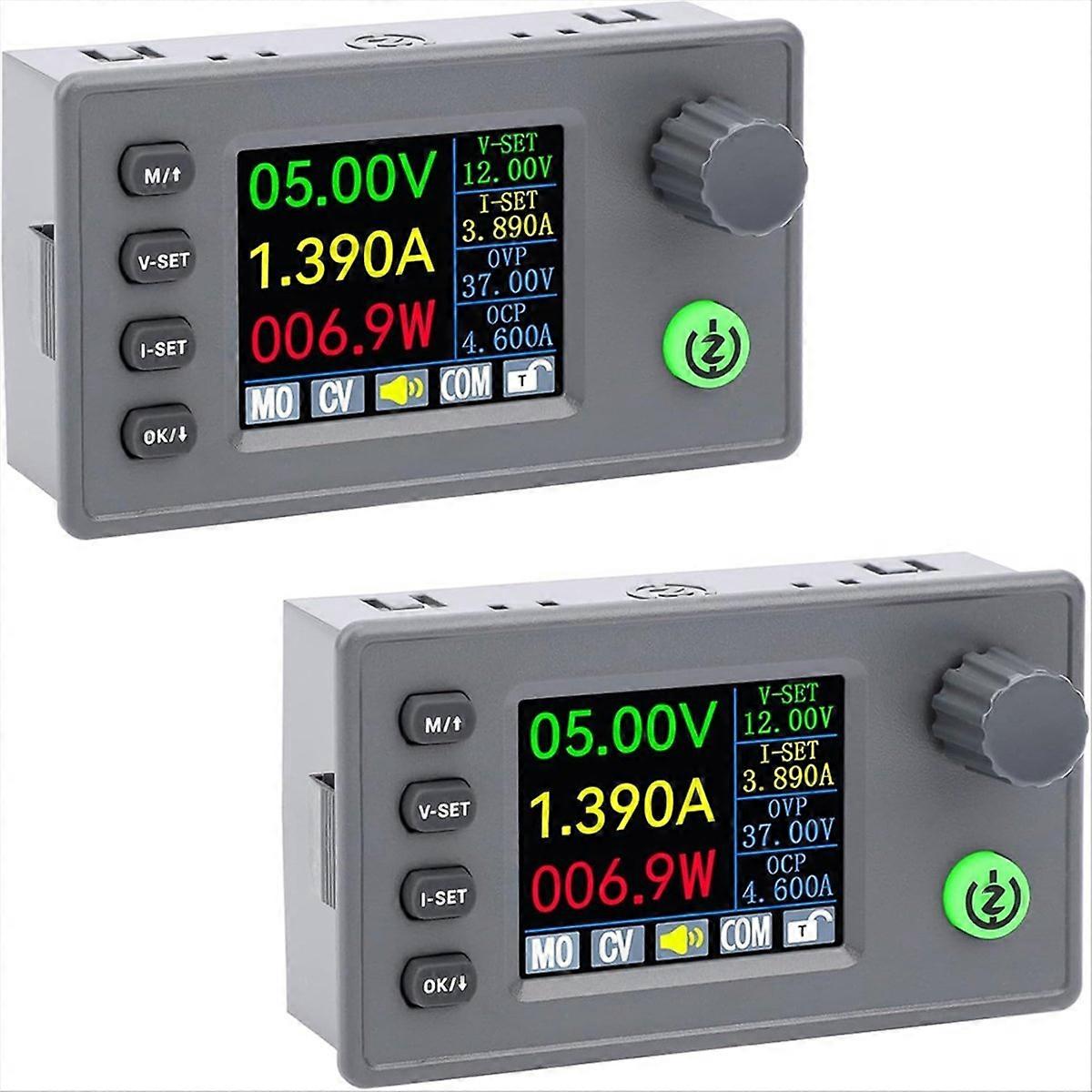 Justerbar spänningsregulator - färg LCD-display buck omvandlare 6-36V till 0,5-36V 4,5A 40W för RV Sola