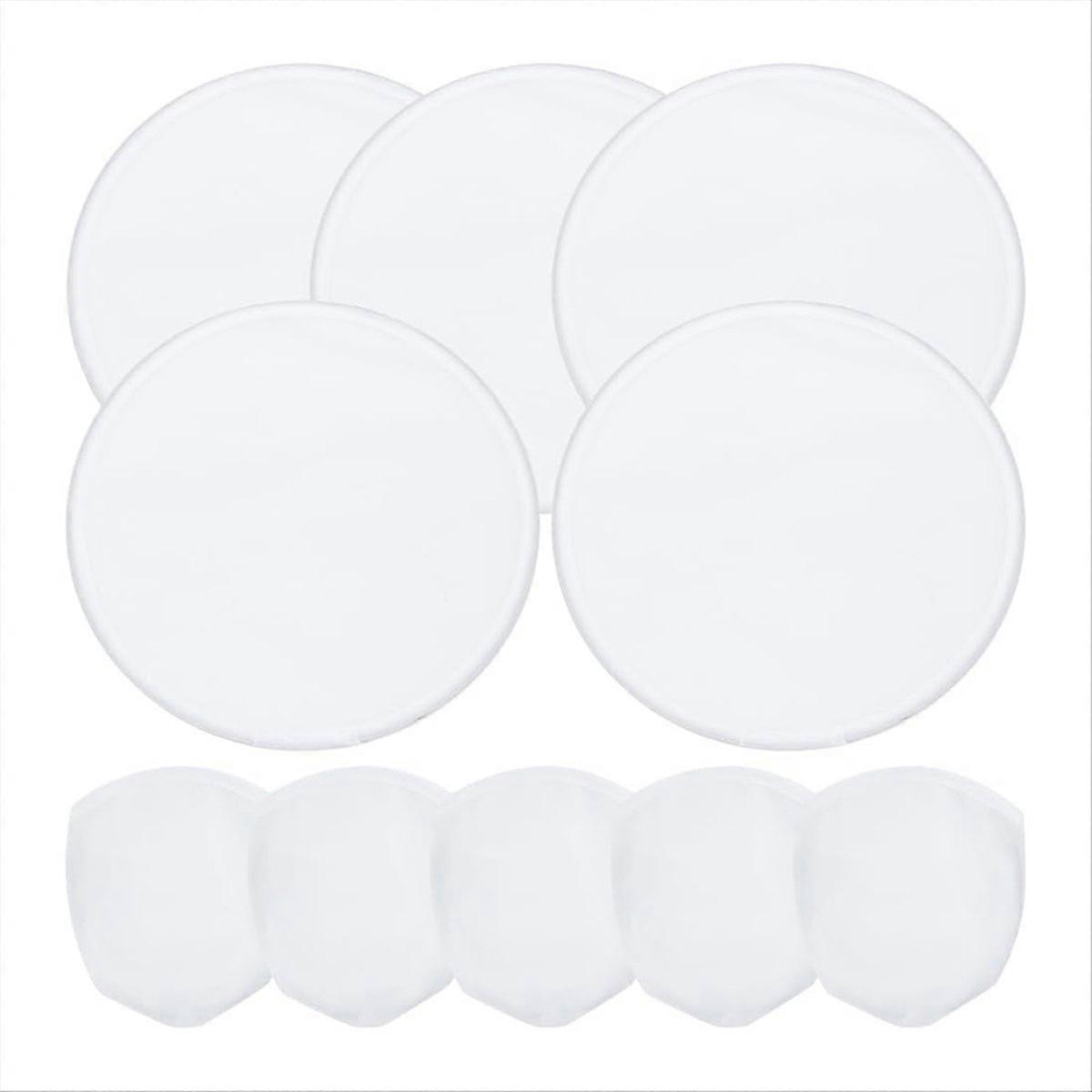 5 Pcs Ventiladores de Disco Voador Dobráveis com Bolsa para Branco