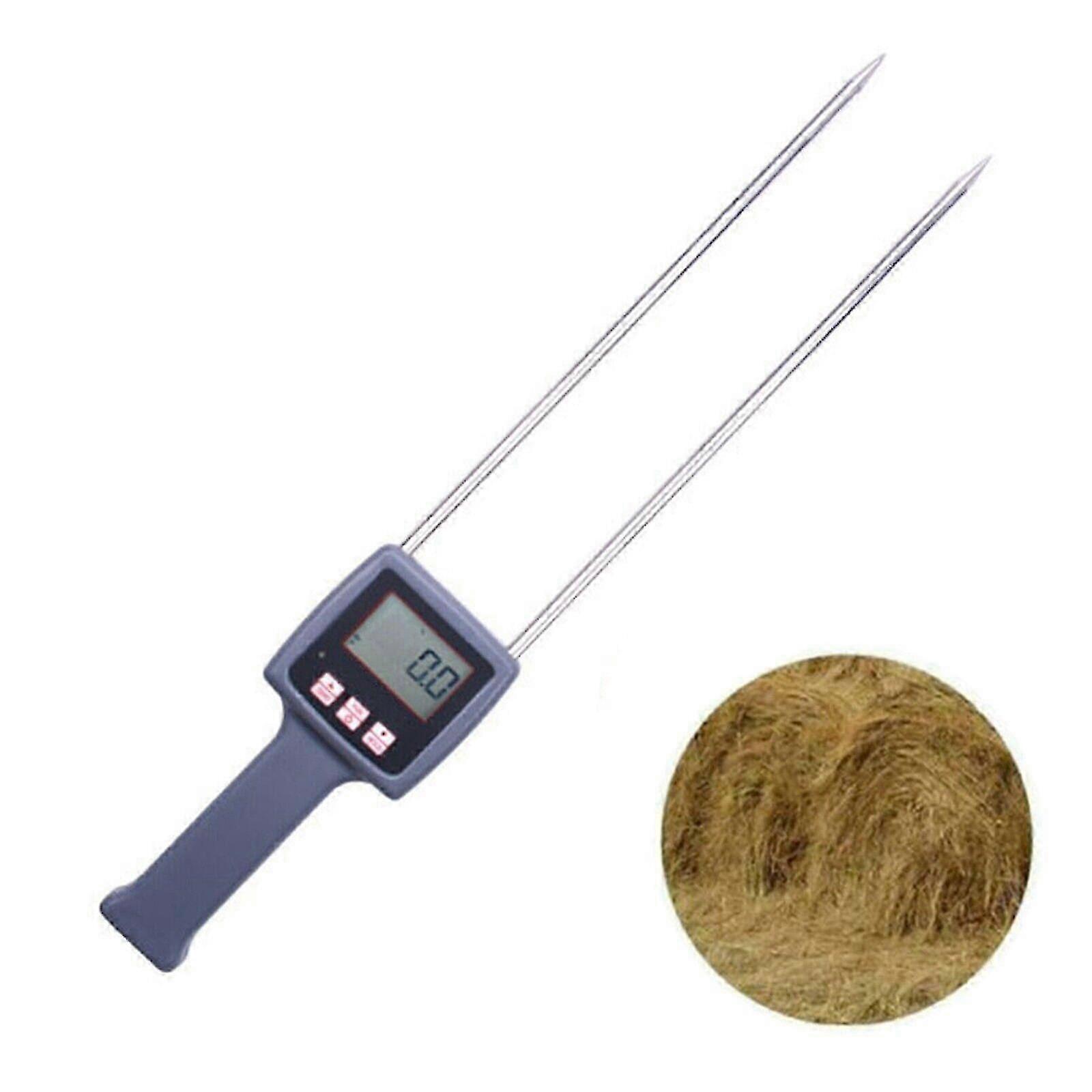 0-80% TK100 Hay Moisture Meter For Forage Grass Testing Fibre Humidity Meter Edition d
