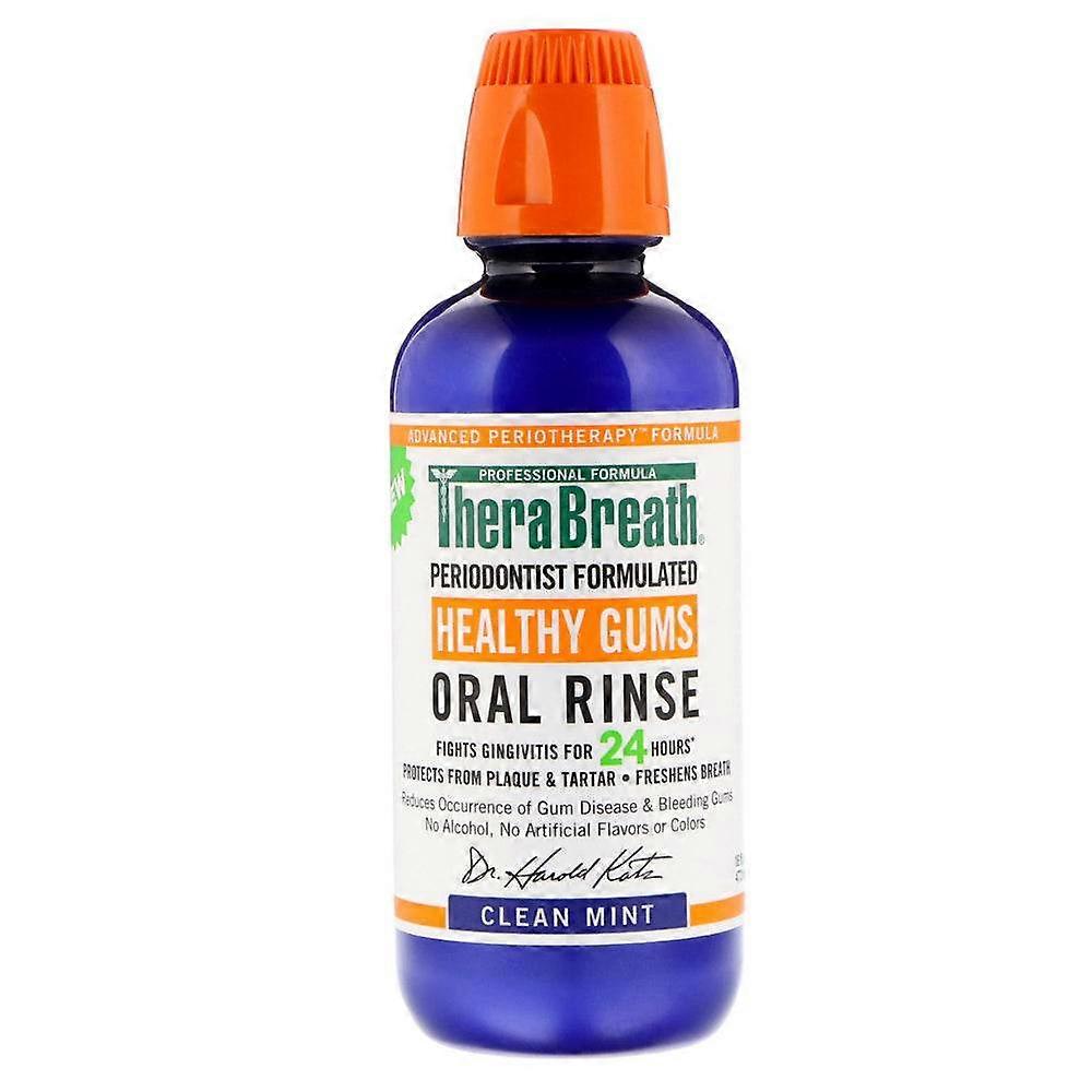 Therabreath 健康牙龈漱口水，薄荷味，16 盎司