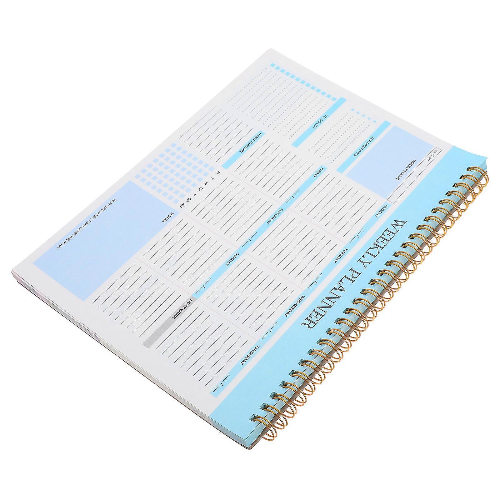 Weekly Planner Spiral Notebook for Efficient Task Management