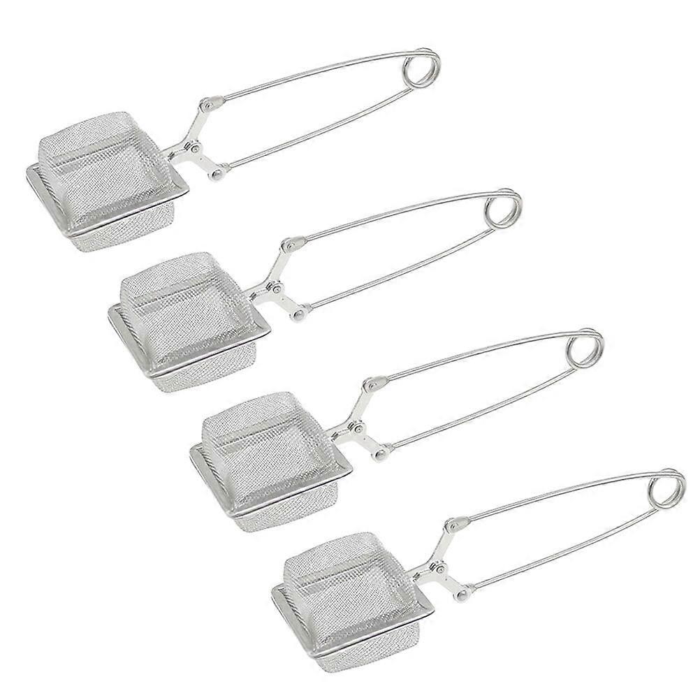 Stainless Steel Tea Infuser with Handle for Loose Leaf Tea (4pcs)