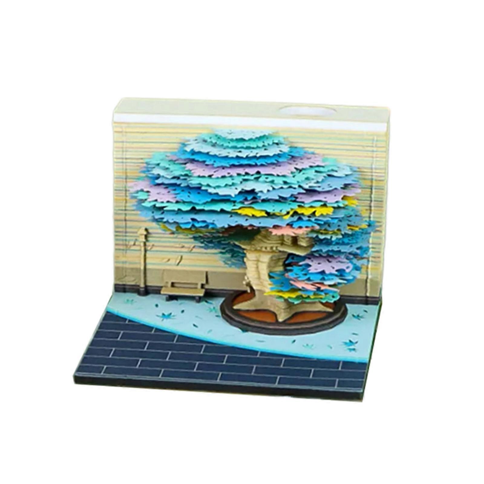 Unique twenty twenty six Weekly Planner 3D Blossomy Wood Sculpture Calendar With Note Panes For Productivity Augmenter Desk Decoration Multicolor