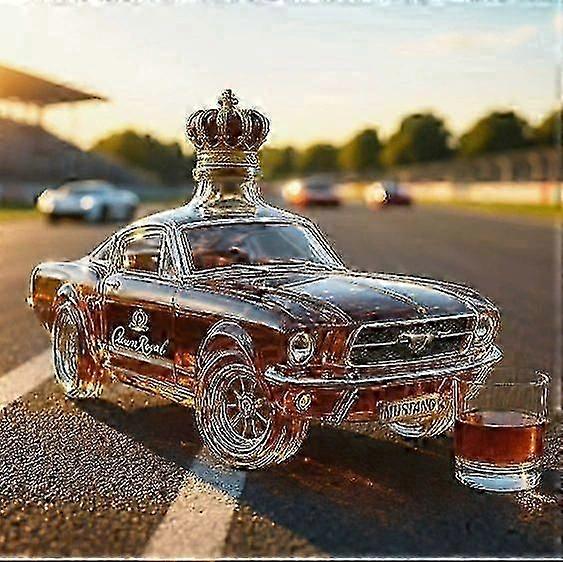 A 350ml whiskey decanter in a bald eagle, dachshund or owl shape, an eagle shaped bottle