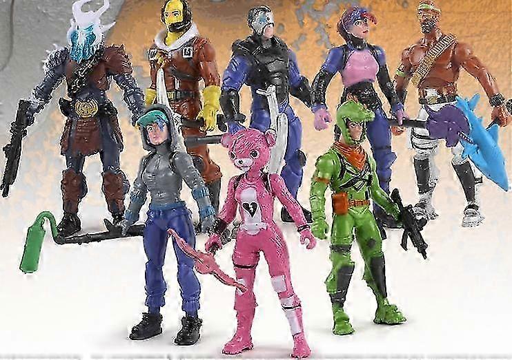 8 قطع Fortnite Figures 9 سم هدايا عيد الميلاد