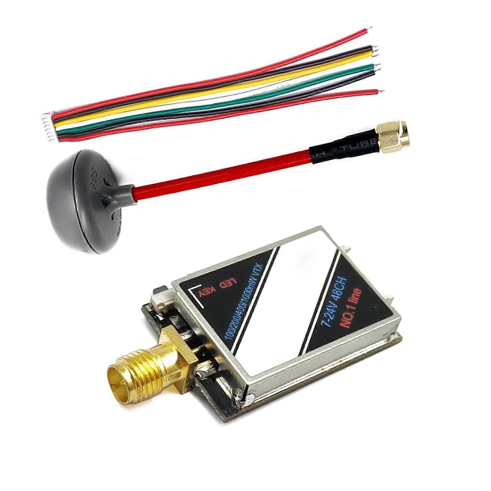 Professional 5.8G 1W 1000mw VTX Video Transmitter High Definition Supports TBS Tuning Wide Coverage for UAVs Multicolor