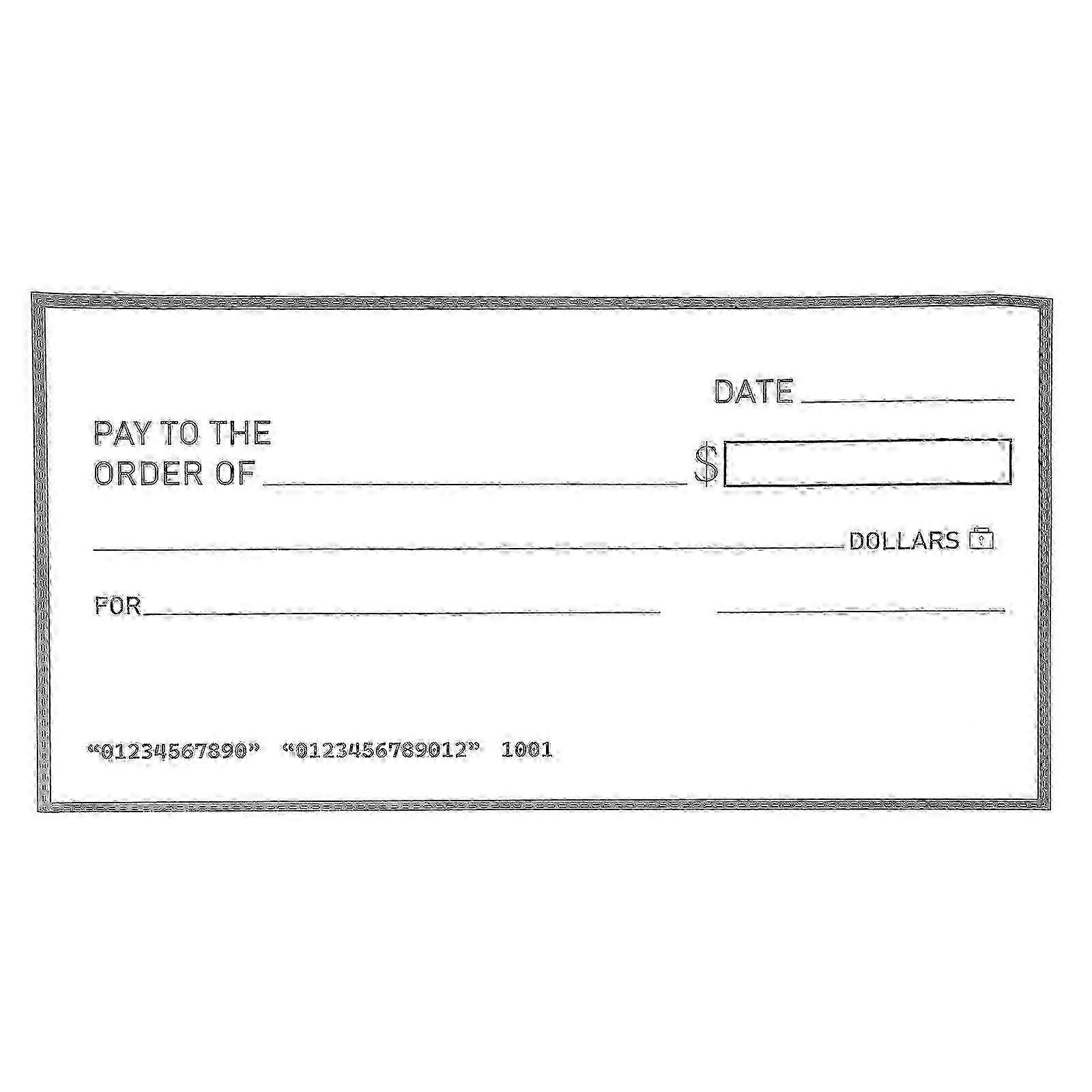 Giant Check Big Check For Presentations Big Fake Checks Funny Jumbo Check Oversized Blank Presentation Check For Donation Raffle Fundraisers Awa