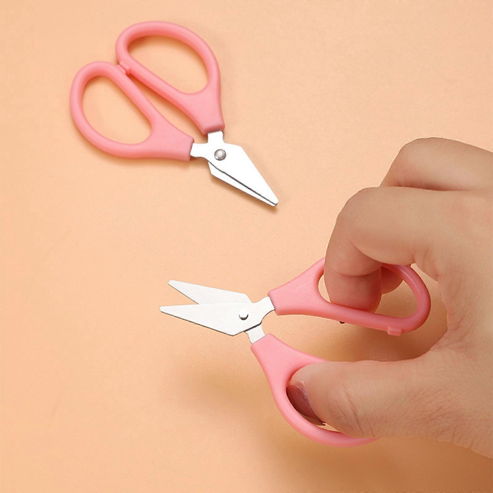 20 PCS 3" Tiny Travel Scissors TSA Compliant, compatible with Sharp Scissors, Fine Tip Mini Sewing Scissors for Precision Paper Cutting, Pink/Purple