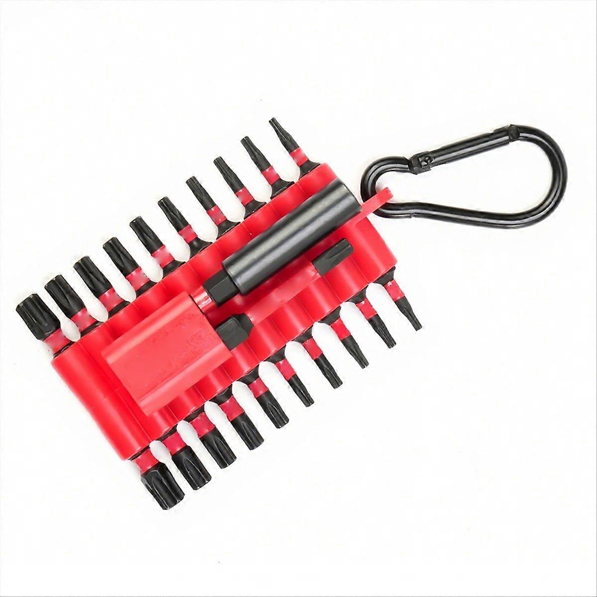 Mixed 1/2 Inch Magnetic Impact Screwdriver Bits S2 Steel Multi Driver Bits with Organizer Sleeve 22P