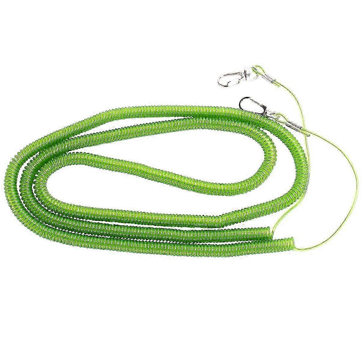 1pc 15 Meters Bird Leash Trainning Rope Flying Harness Anti-Bite Elastic String for Parrot Outdoor Activities (Random Color)