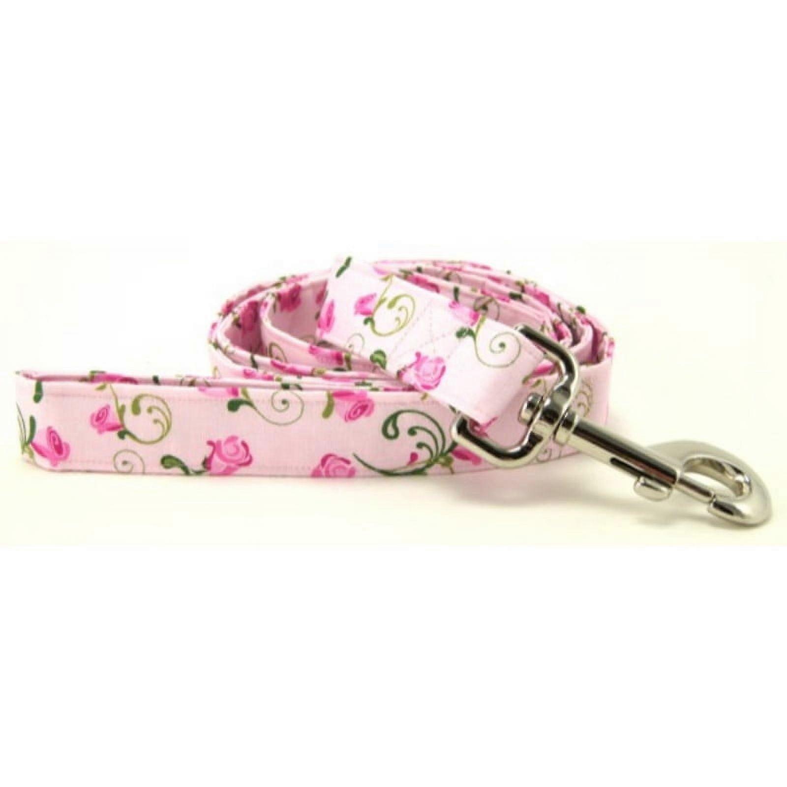 Pink Rosebud Dog Leash - Size - Small