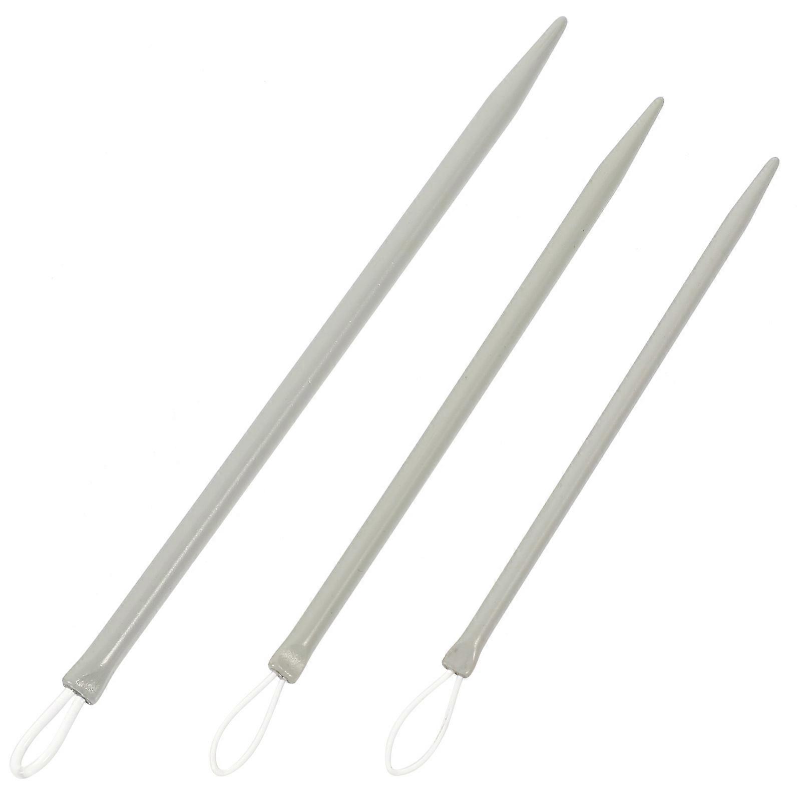 Plastic Wool Threading Needles for Needlework 6Pcs White Set