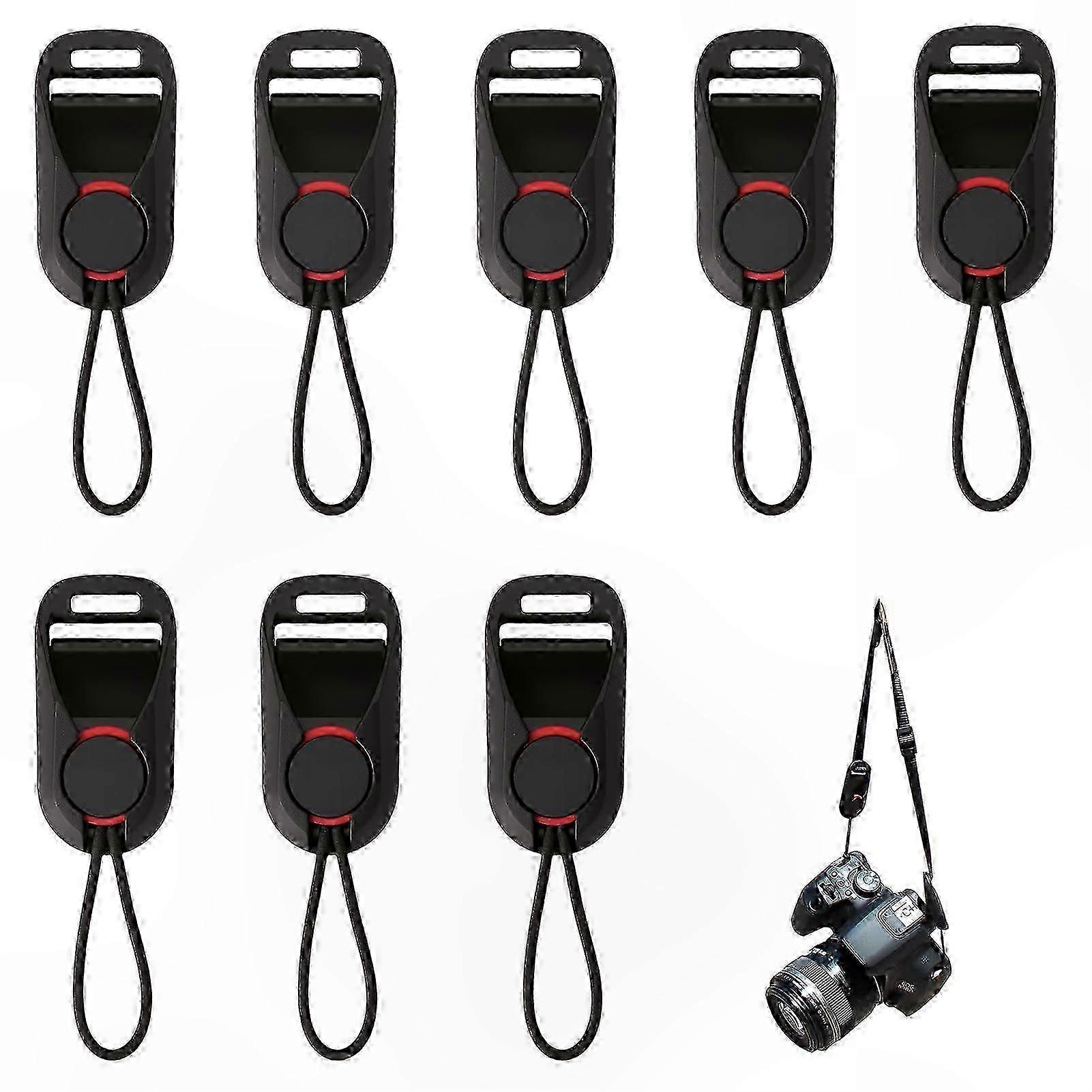 8-Pack Quick Release Clips for Camera Straps with Anchor Mount Compatibility