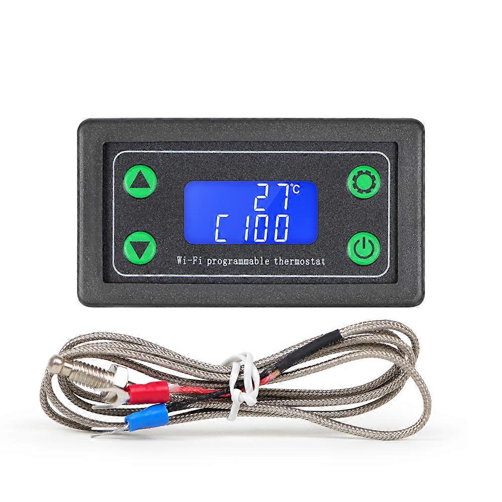 ZFX-TW01 Temperature Controller WiFi Programmable Digital Thermostat K-type DC 12-36V Adjustable Temperature Regulator