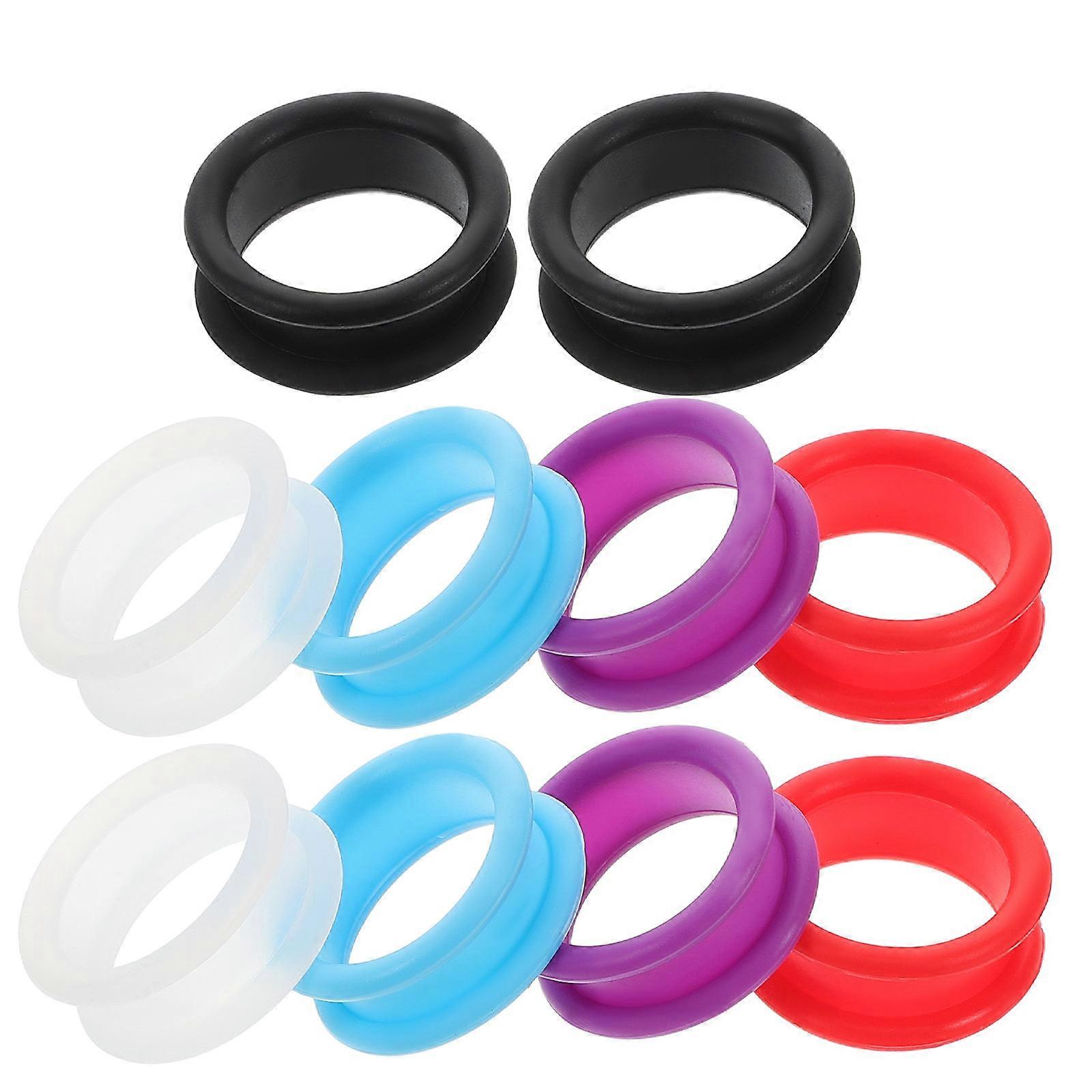 Silicone Scissors Finger Rings for Comfortable Protection 10Pcs Assorted Colors