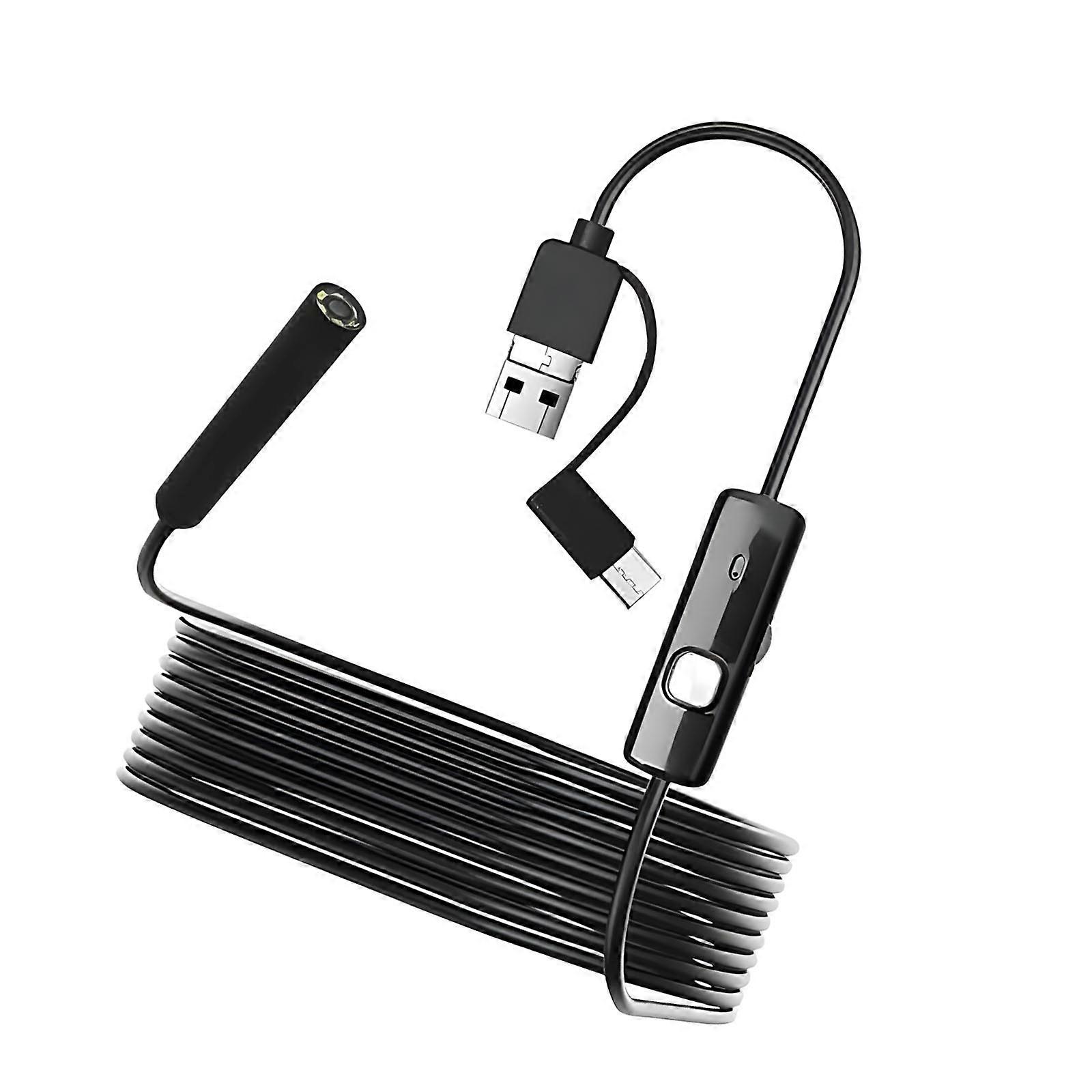 Flexible 8mm Investigate Camera With Type CREATE Tiny USB Connection Consistent For Smartphone Panel PC Multicolor