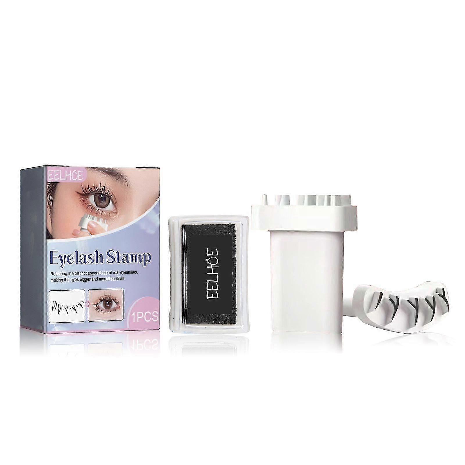 eyelash stamp contains silk protein, carbon black