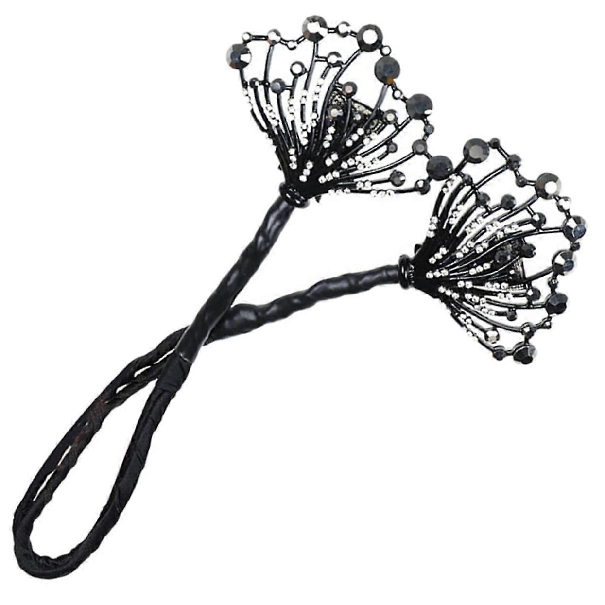 Hair Bun Maker with Rhinestones for Women, Easy Styling Tool, Secure AllDay Hold, Damage