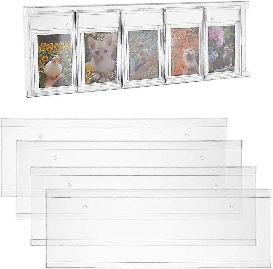 4Pcs Clear Acrylic Graded Card Rack Sports Baseball Card Display Trading Card Display Clear Acrylic Solid Card Holder Display Stand for Display Cards 