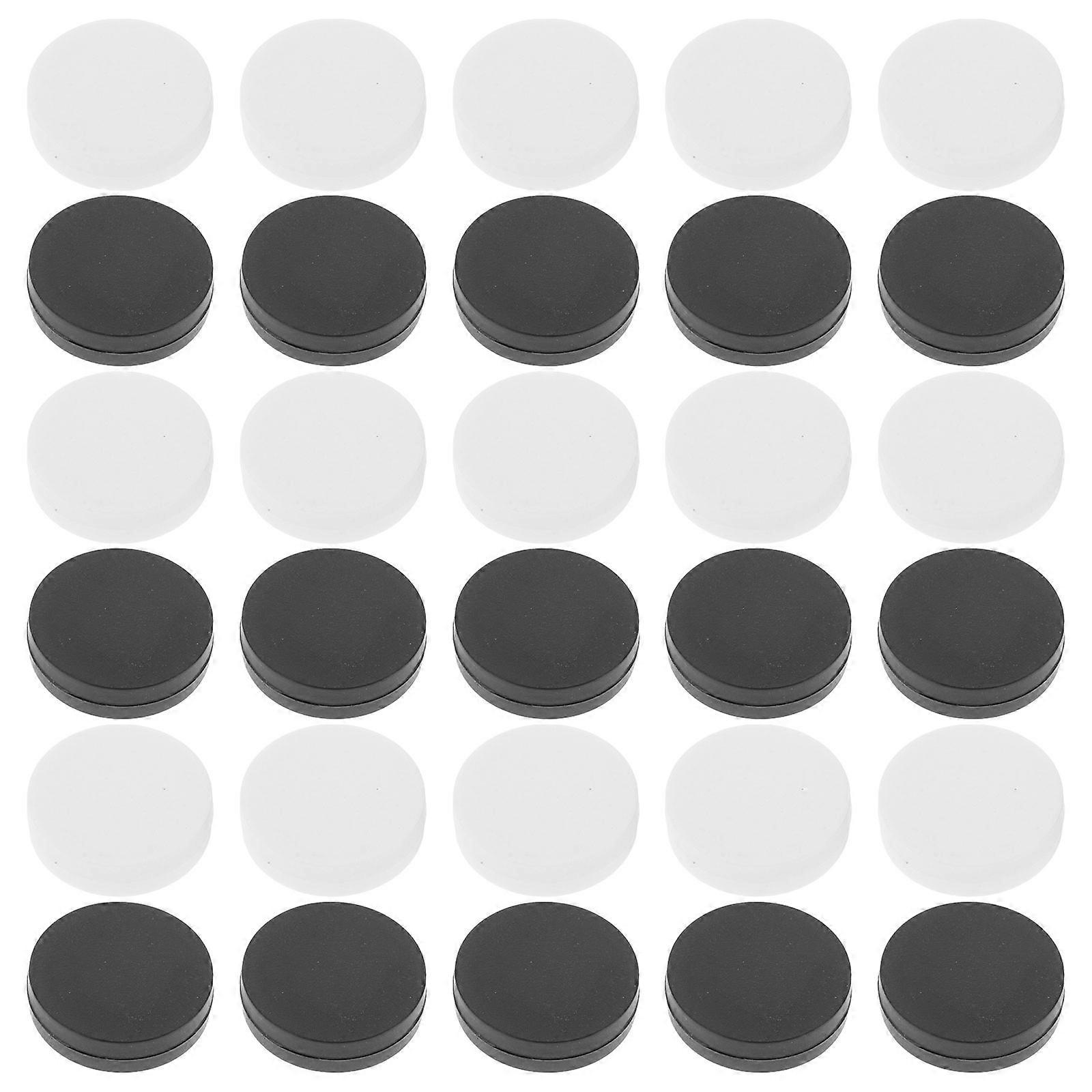 Backgammon Pieces Plastic Checkers Pieces for Playing 30Pcs Assorted Colors