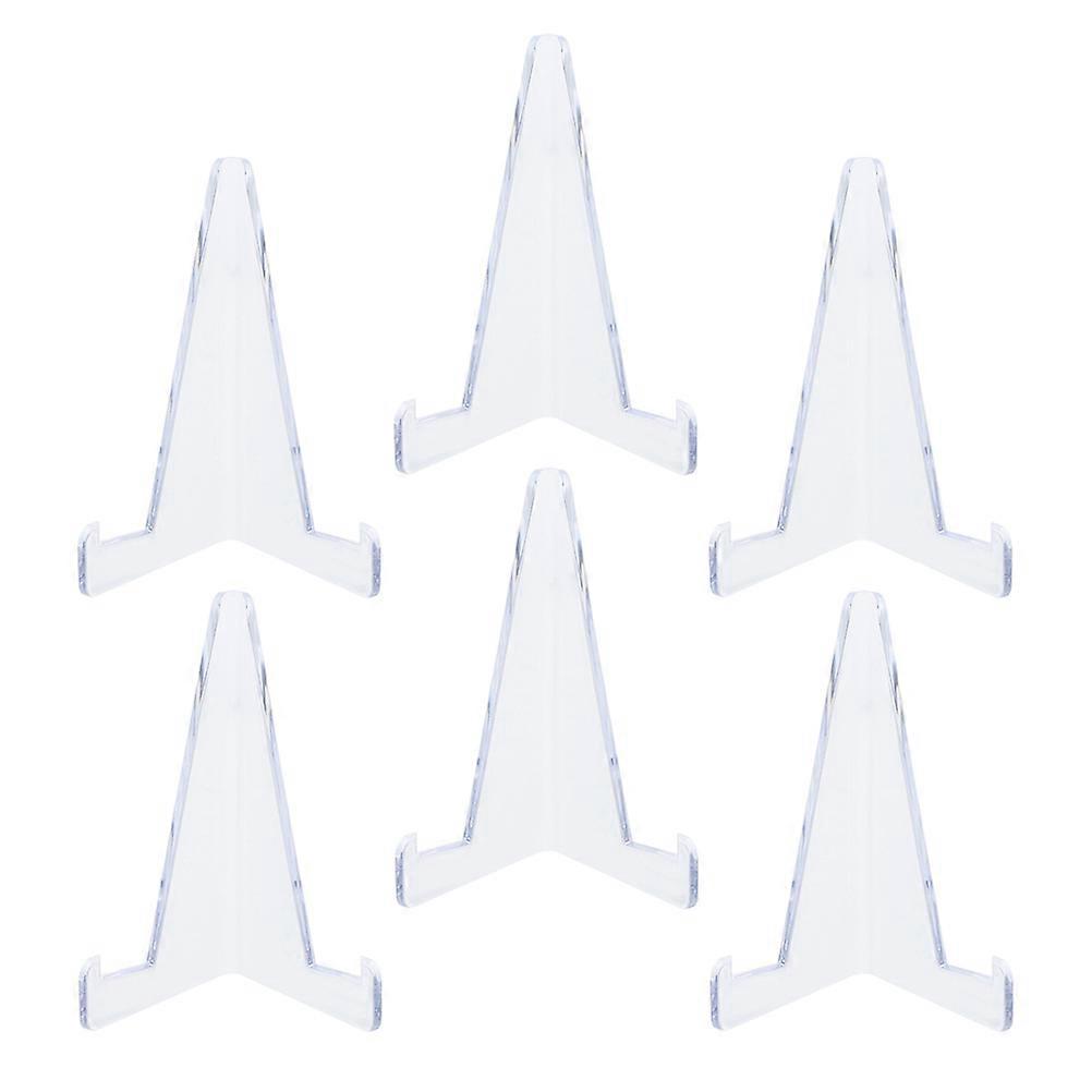 Gaming Card Display Stand for Cards 6Pcs Transparent Trading Card Shelf