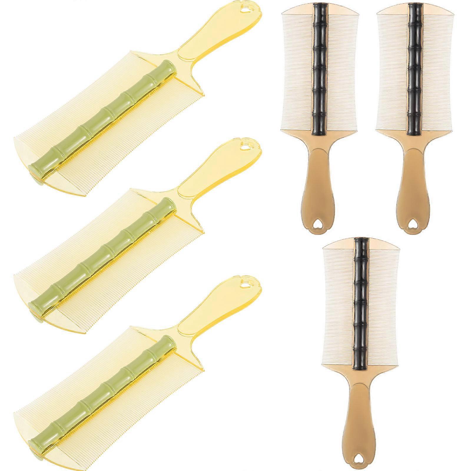 Flea Comb Dandruff Comb for Scalp Care 6Pcs Double Sided Plastic