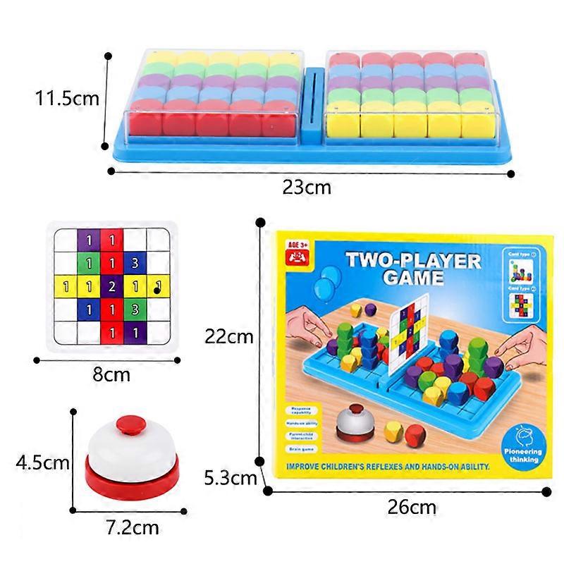 Children Sensory Thinking Training Party Games 3D Space Dice Color Sorting Memory Card Set Board Games Educational Toys For Kids