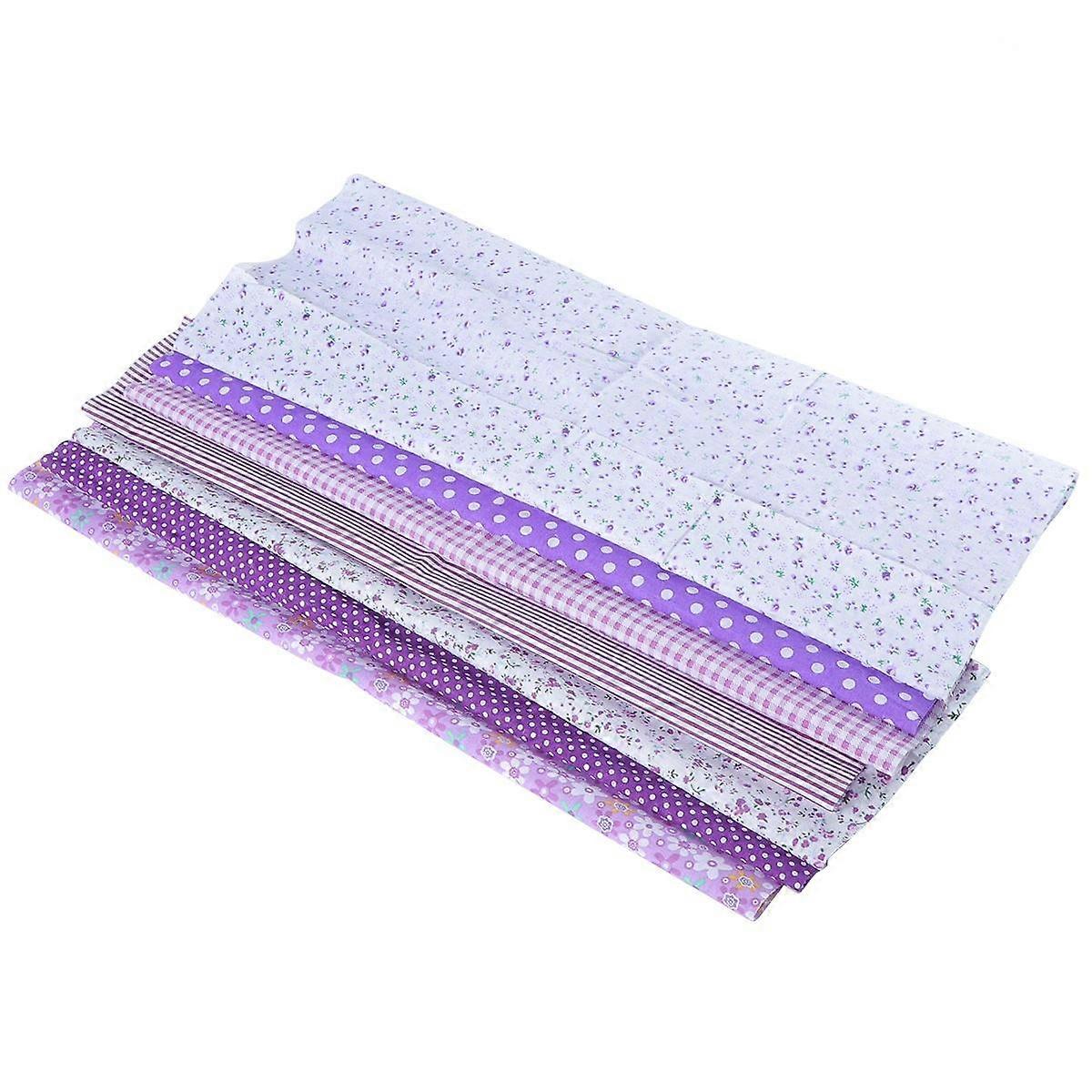Purple Cotton Patchwork Fabric Squares for Patchwork 14 Sheets