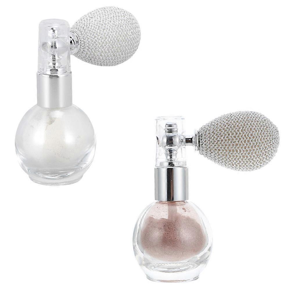 Makeup Powder Spray Tool Bottle for 2Pcs with Glass Plastic Material