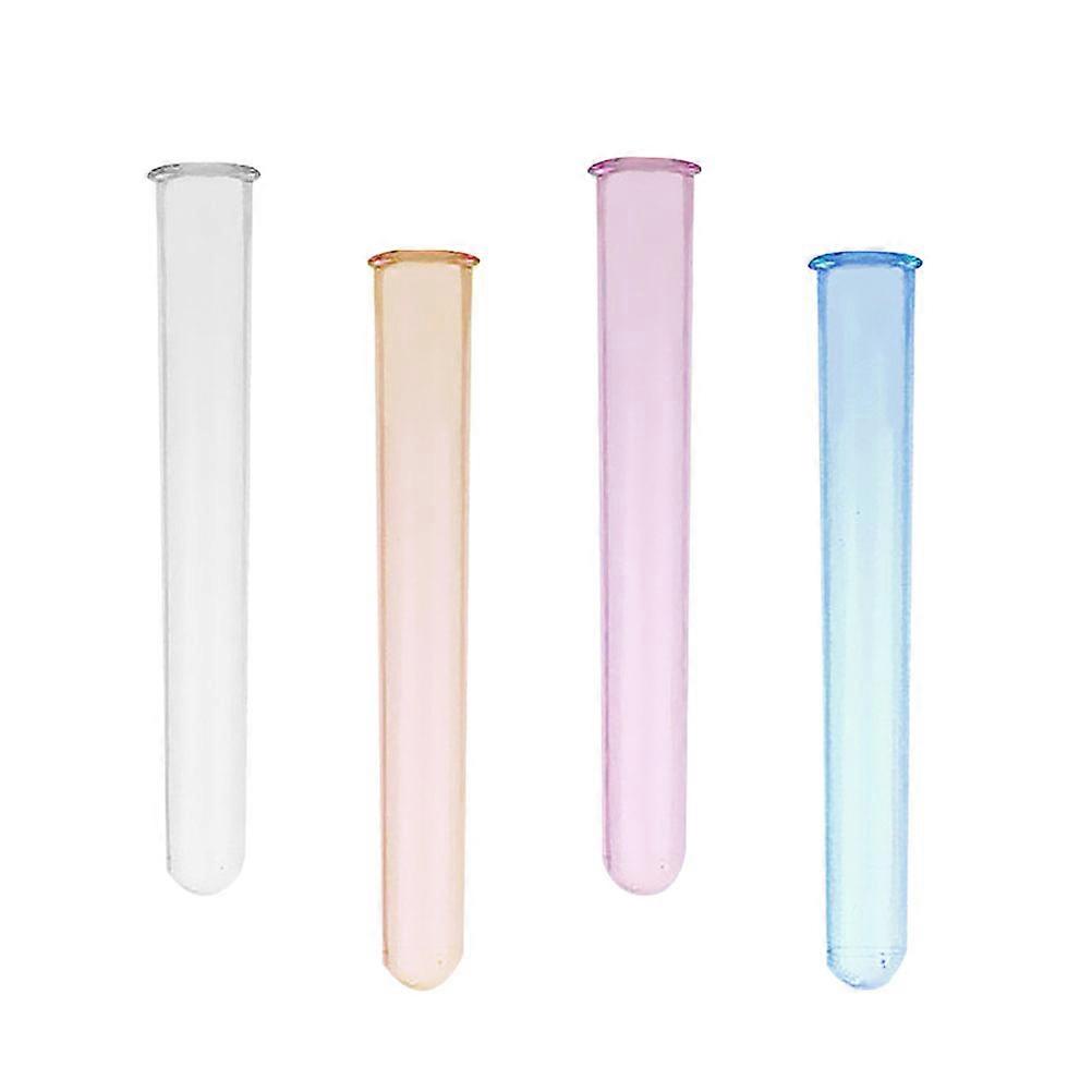 Test Tube 4Pcs Round Bottom Test Tubes for Liquid Storage Use in Lab